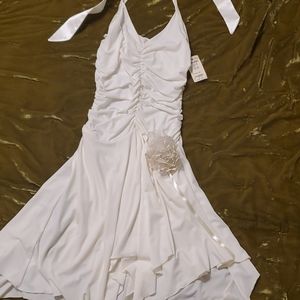 White Marilyn Halter Dress